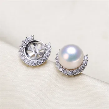 

High Quality Pearl Earring Settings Earring Findings Jewelry Parts Fittings Jewellery Accessories No pearl