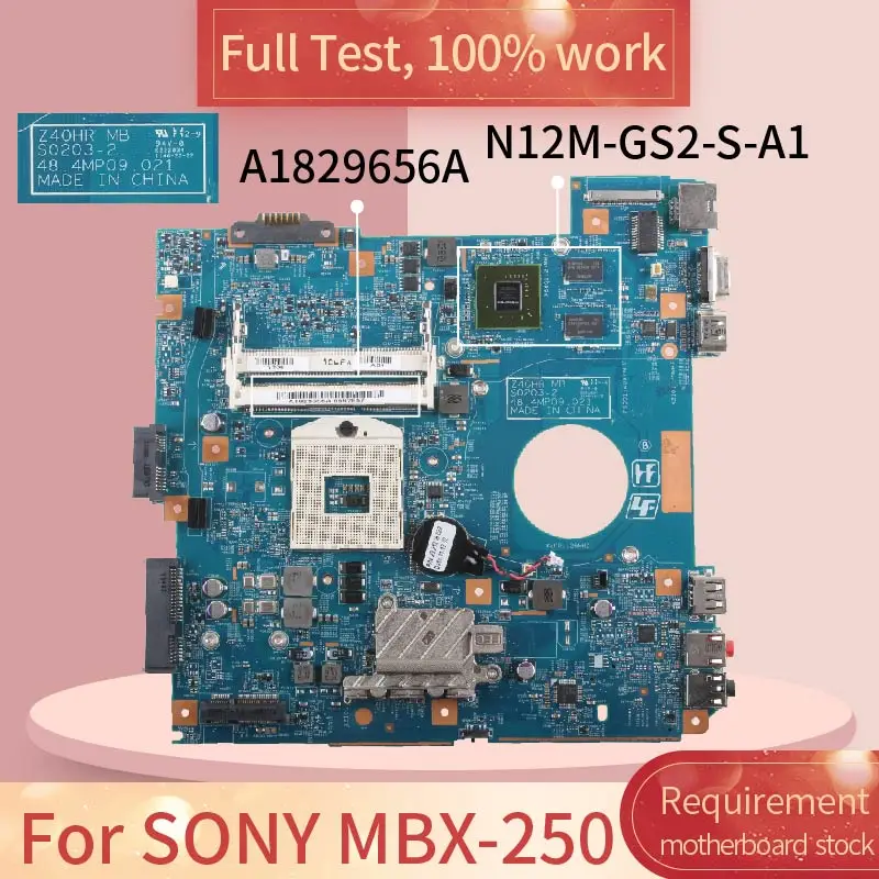 Placa-mãe para Notebook Computador Portátil Placa Principal para Sony Vpceg25fx Eg16f Drive 48.4mp09 021 A1829656a Hm65