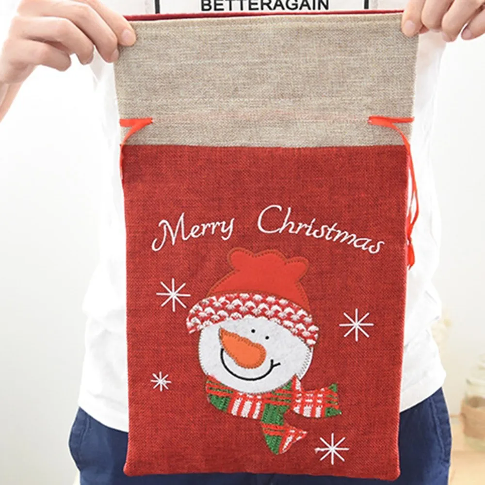 

Fun Christma Candy Bag Exquisite Christmas Decorations For Home New Year Present Packet Santa Claus Gift Bags