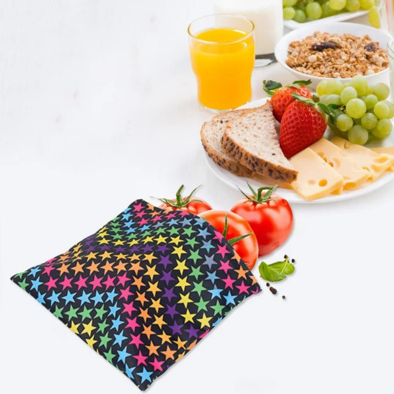 

3pcs/set Cute Snack Bag Reusable Food Storage Container Sandwich Lunch Waterproof Bag For Kitchen accesories LS95