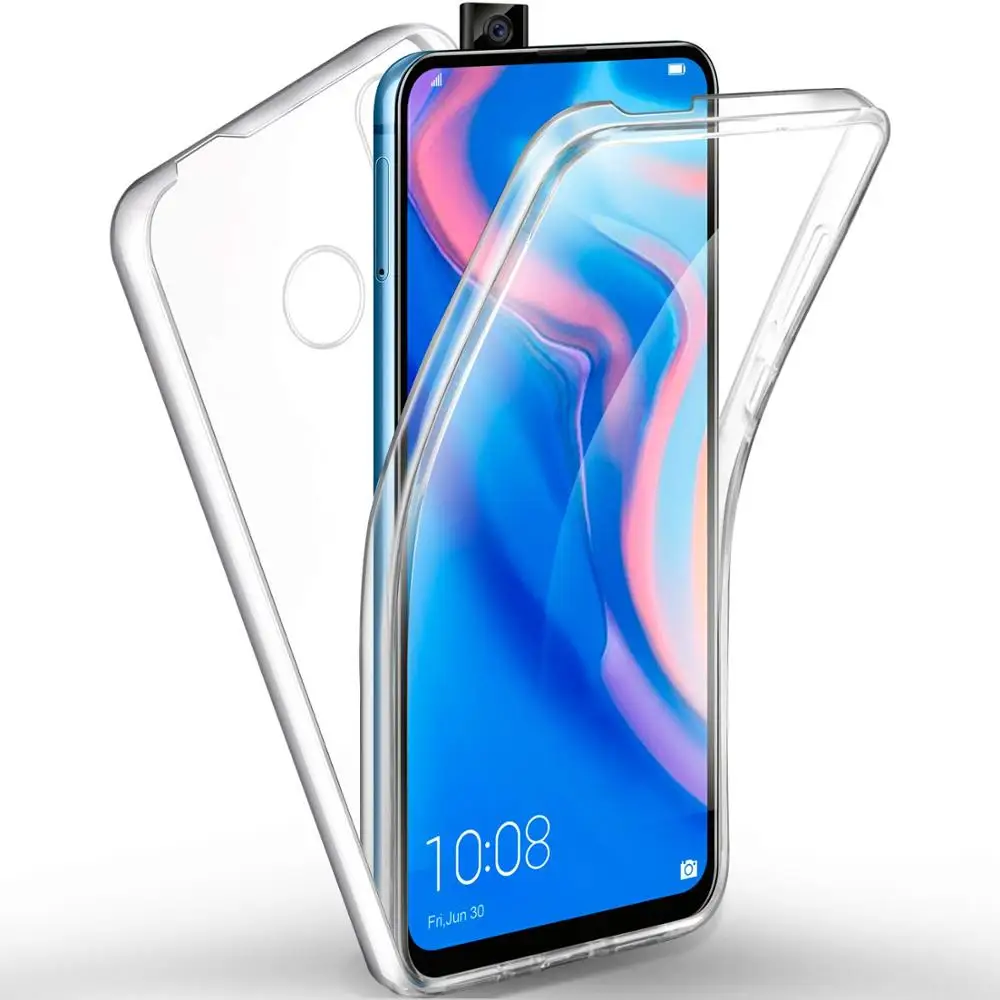 

Case For Huawei Honor 10 lite 8X View 20 Nova 5i Cover Full Protect Silicone Clear 2 in1 PC Case for Huawei P Smart Z Plus 2019
