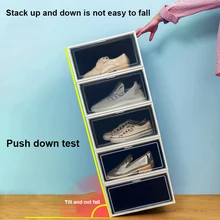 

6pcs Storage Shoes Organizers Dust-proof Shoe Racks for Display Cabinet Removable Displayable Multicolor Shoerack Saving Place