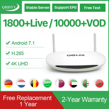 

IPTV Arabic Germany Germany QHDTV IPTV Subscription Box GOLAX Android 7.1 S905W 1G 8G IPTV Algeria Morocco IP TV No APP Include