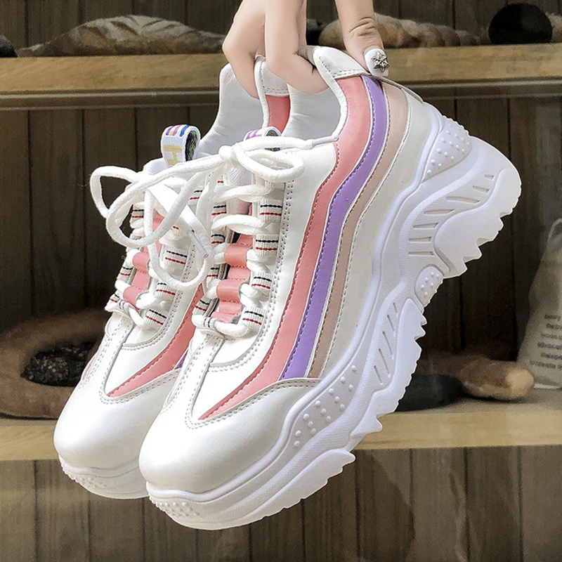 Zapatillas de deporte para mujer, zapatos antiguos de moda, marca de lujo, calzado deportivo informal para caminar zapatos de plataforma cómodos de de talla grande|Zapatillas de correr| - AliExpress