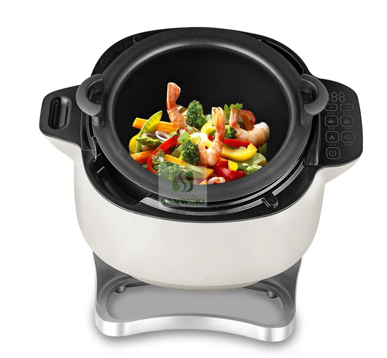6L Automatic intelligent stirring cooker robot electric chinese food automatic stir fryer machine 2000w Fried rice Machine 3
