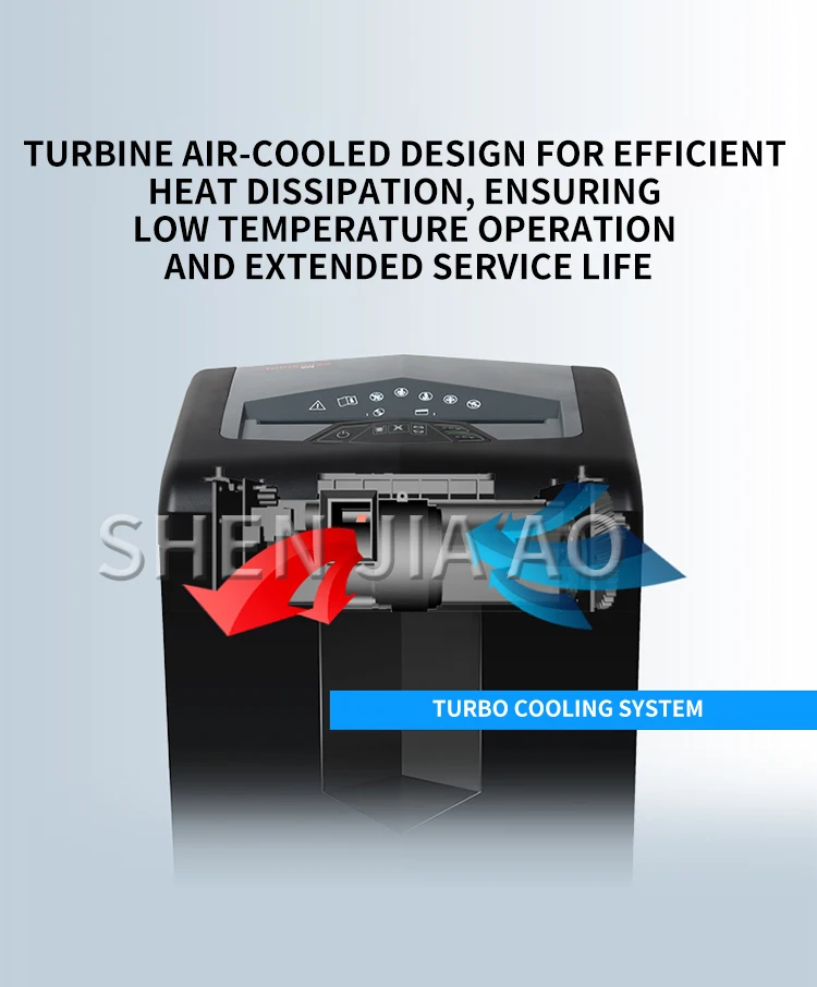 3P27B Электрический Шредер A4 Макулатура файл Шредер/офис небольшой бытовой коммерческий высокой мощности Шредер 27Л 4*35 мм