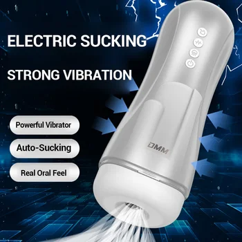 DRAIMIOR Vibrating Masturbator Real Feel Oral Sex Sucking Masturbation device Adults Sex Toys Blowjob Cup For Male 6