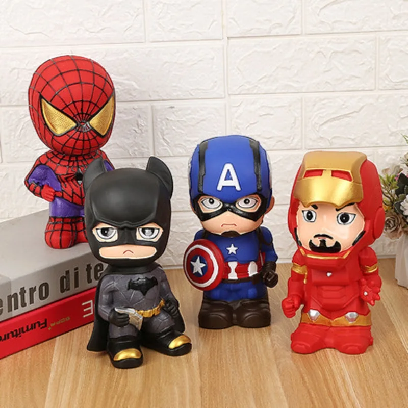 Avengers Spiderman Superhero Savings Piggy Bank Creative Money Box Birthday Gift 