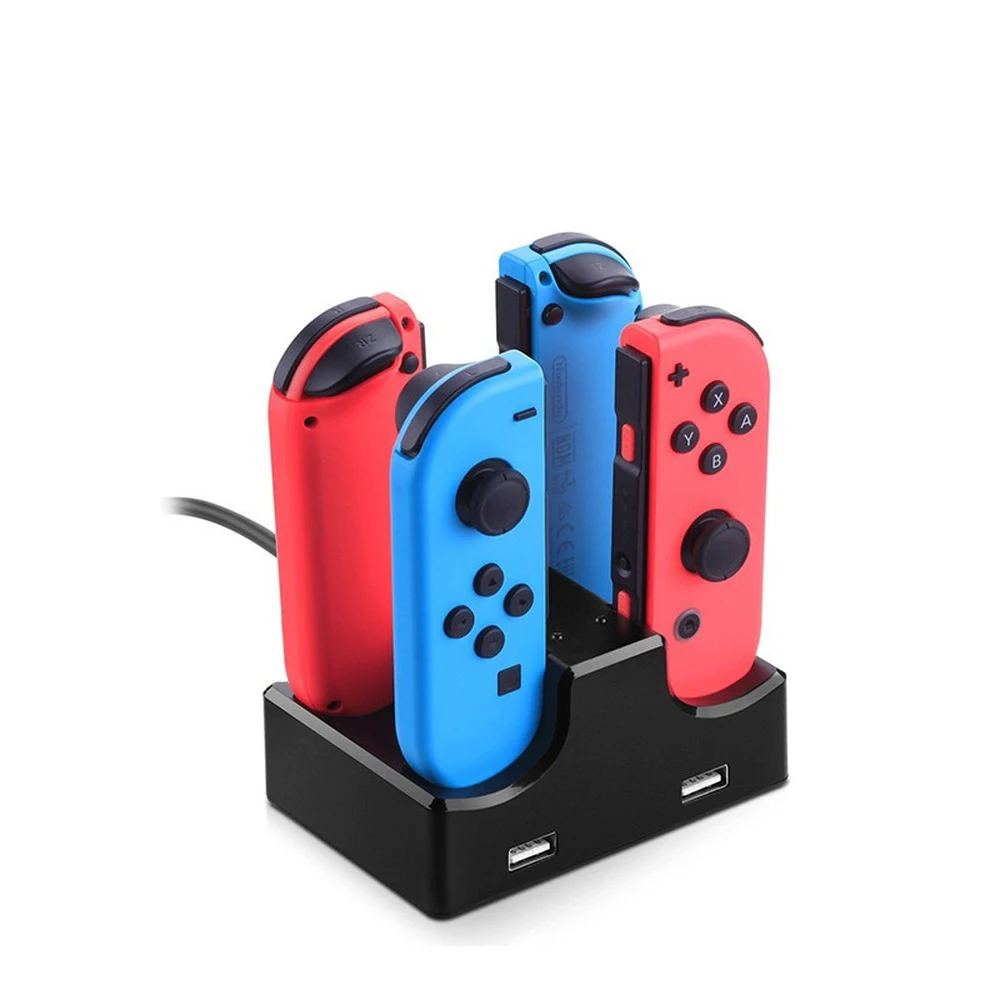 Фиксированное зарядное устройство для nintendo Switch, четыре фиксированных зарядного устройства для nintendo Gamepad, фиксированное зарядное устройство
