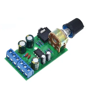 

Small Size DC 1.8-12V TDA2822M 2.0 Channel Stereo Mini AUX Audio Amplifier Board Module AMP Module Parts