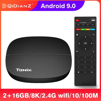 

Tanix H1 H2 Smart TV Box Hisilicon Hi3798M Quad-core Android 9.0 Google Player 4K 30fps 2.4G Wifi H.265 Set Top Box Media Player