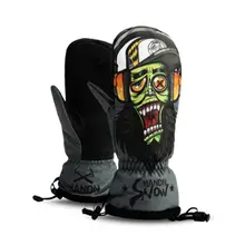 Лыжные перчатки для женщин и мужчин толстые водонепроницаемые Нескользящие дышащие теплые варежки для сноубординга Новые