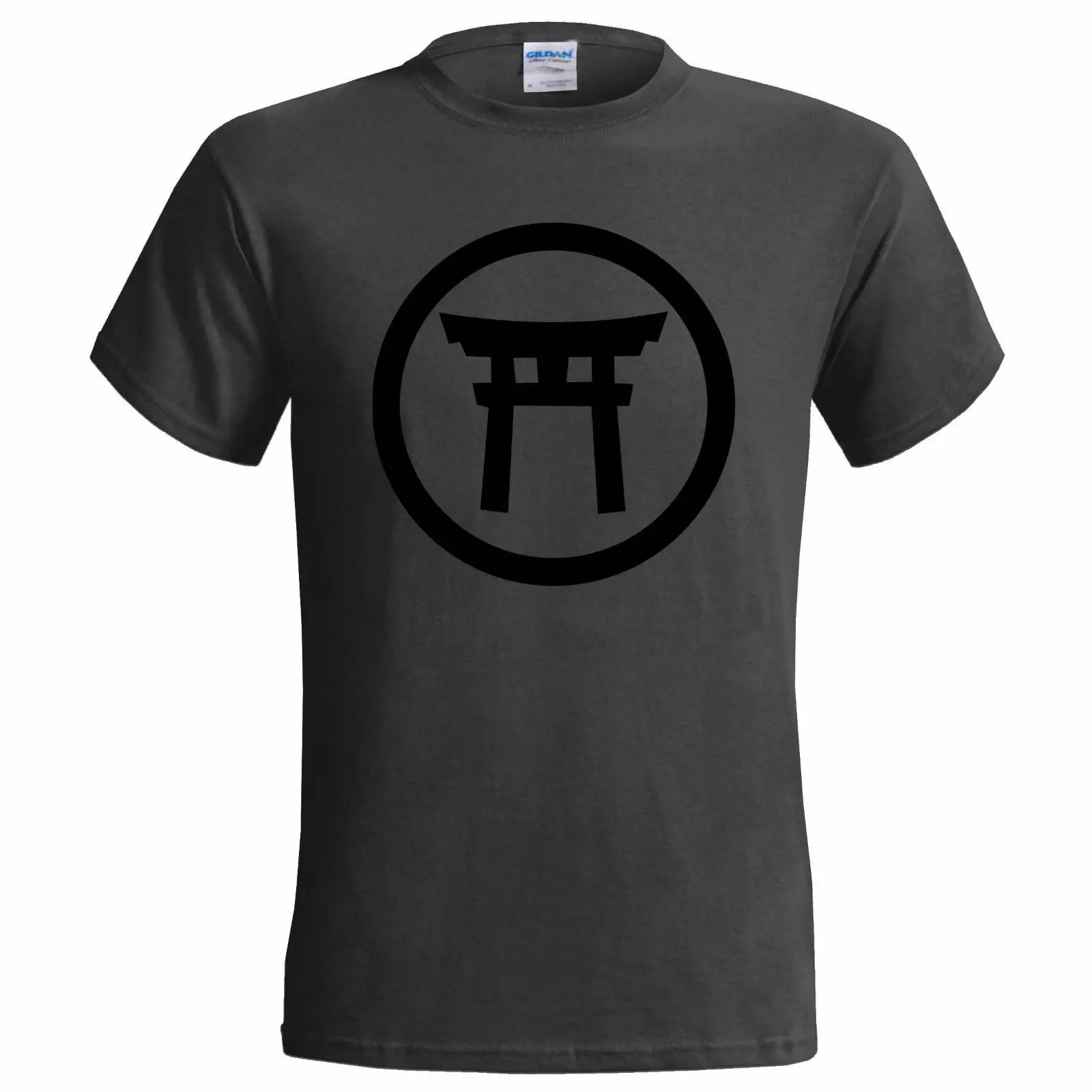 TORI GATE SYMBOL MENS T SHIRT JAPANESE SHINTO SHRINE SACRED BUDDHIST BUDDHISM 100% cotton tee shirt tops wholesale | Мужская одежда