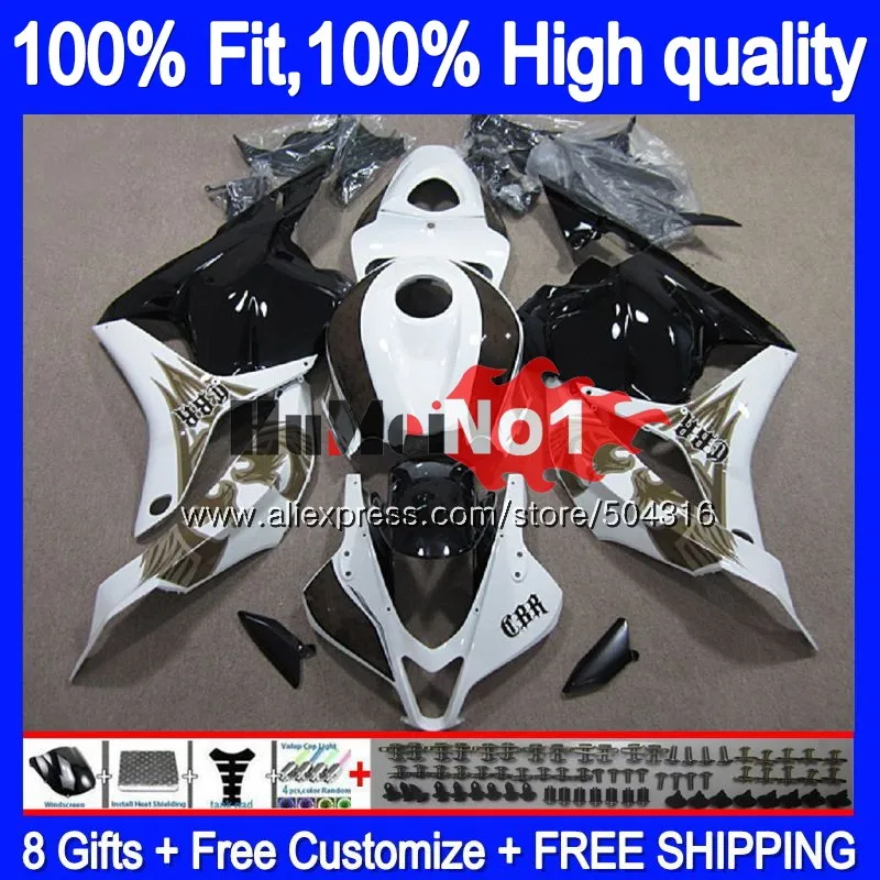 Литья под давлением для HONDA CBR600RR CBR 600 RR CC 600RR 600CC 44MC. 58 CBR600 RR 2009 2010 2011 2012 F5 09, 10, 11, 12, обтекатель черый белый