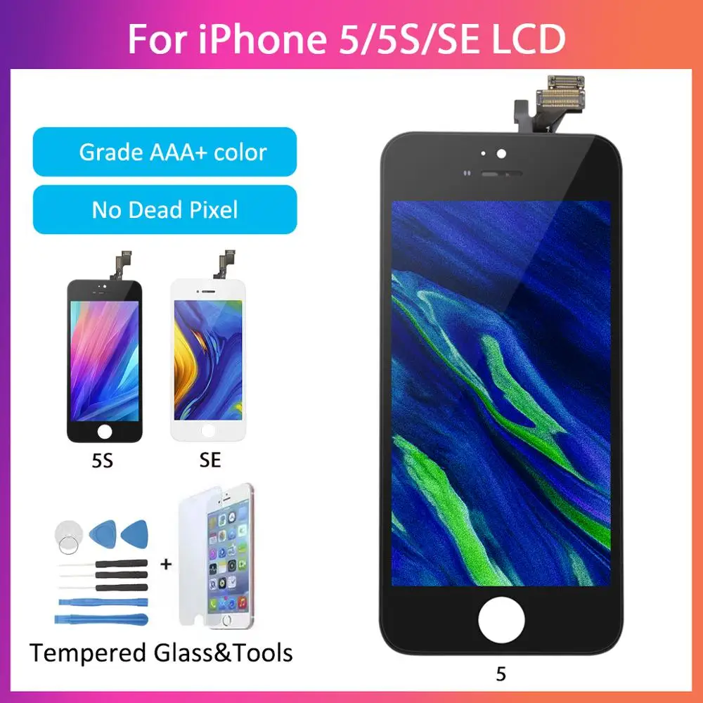 

1 Piece Grade AAA Replacement LCD Screen For iPhone 5 5S SE Display