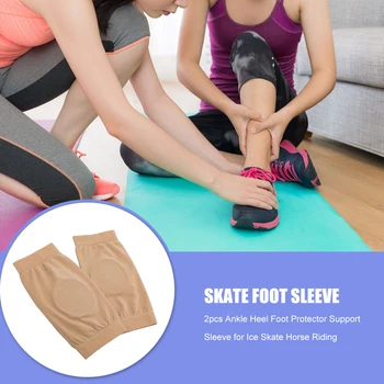 2 Stuks Zachte Schoen Laarzen Elastische Nylon Bescherming Ondersteuning Mouwen Sok Enkel Hak Voet Protector Cover Voor Ice Skate Paard rijden