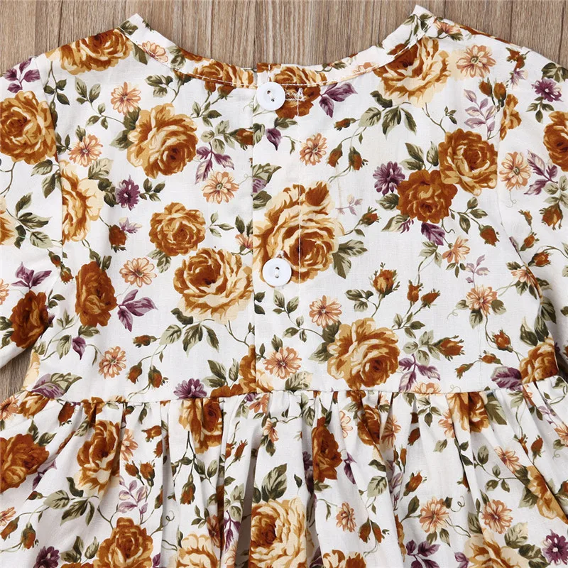 Floral Short Sleeve Romper Toddler Infant Baby Girl Ruffle Print Jumpsuit Outfit Clothes Summer