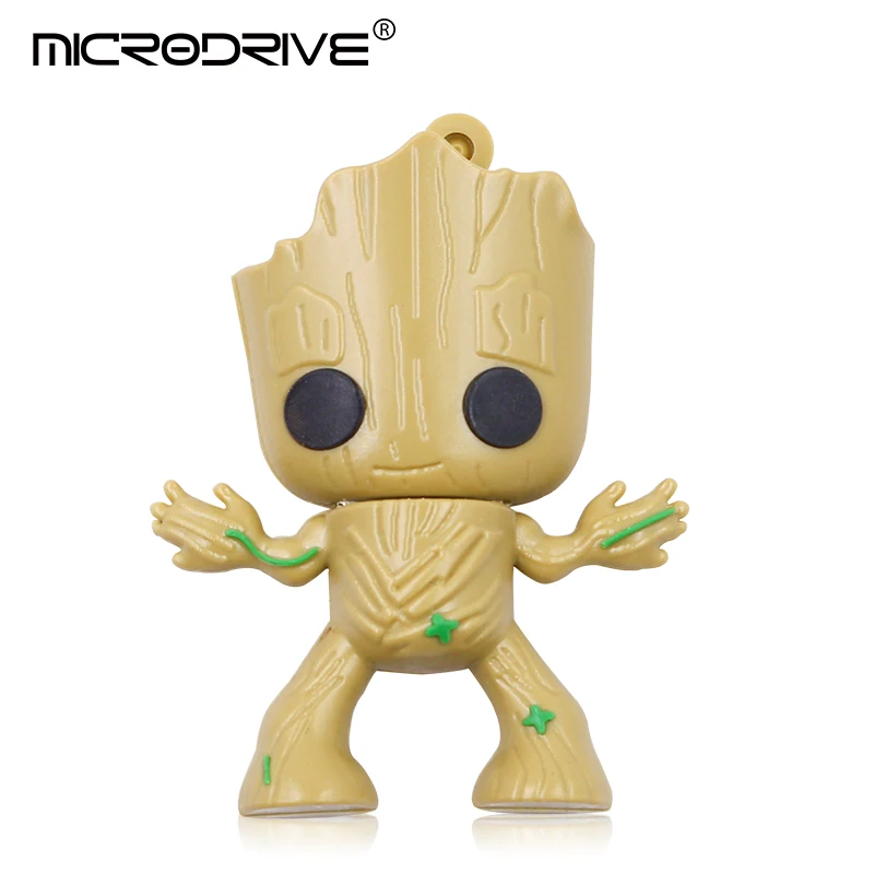 M1 Подлинный мультяшный флеш-накопитель cute Groot 2,0 USB флеш-накопитель 4 ГБ 8 ГБ 16 ГБ 32 ГБ 64 ГБ 128 ГБ USB флешка Флешка U диск - Цвет: M1