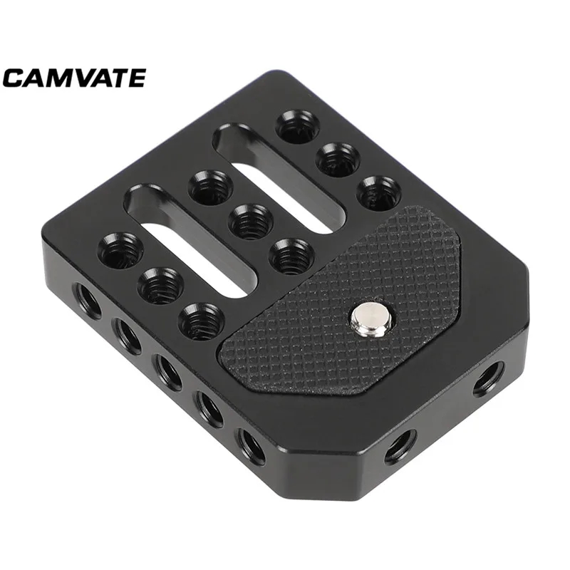 Universal do Queijo do Monitor de Camvate Entalhes de Montagem para a Gaiola do Monitor da Câmera Baixa com 1 Placa Parafuso Rosqueado & Dois - 4 -20 - Image 2
