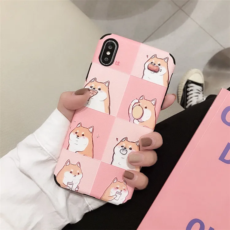 

Phone Case for Huawei P30 Pro Lite Case Soft TPU Silk Texture Cute Pink Dog Patterned P20 Lite Pro Nova 4e 3e 4 3 2s Case Etui