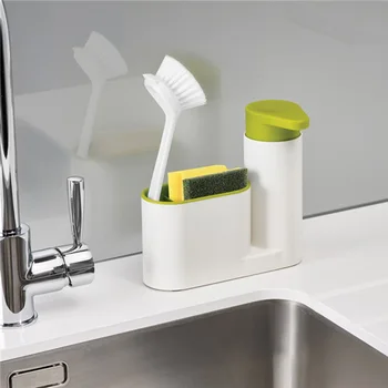 

1 Pcs Multifunction Liquid Soap Dispenser Storage Holder Durable Desktop Drain Container Bath Accessories