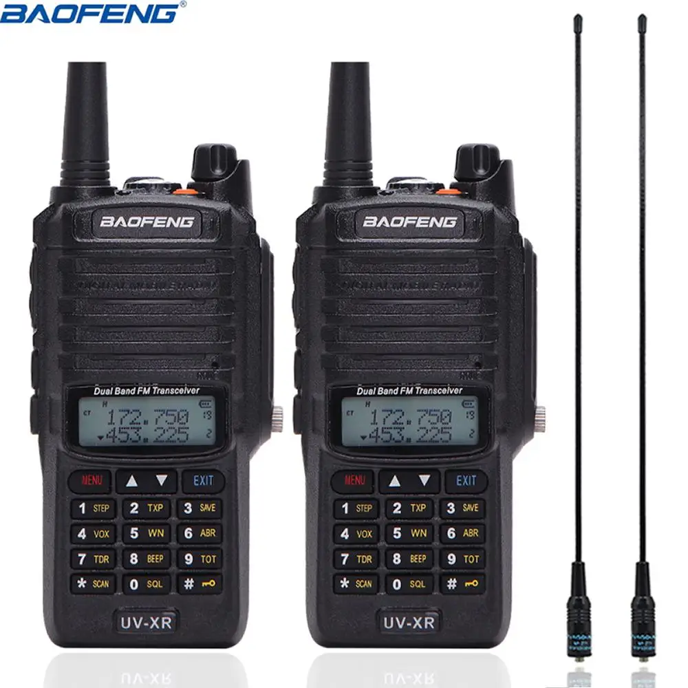2 шт. Baofeng UV XR водонепроницаемый Walkie Talkie 10 Вт км большой диапазон высокой мощности