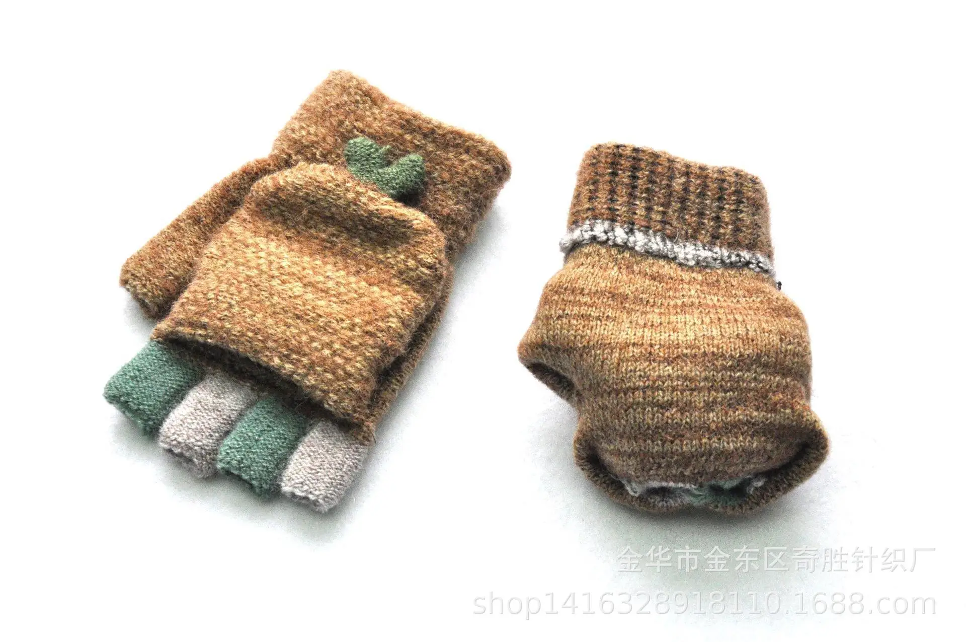 Новейшие зимние теплые перчатки с имитацией кашемира, волнистые жаккардовые переплетенные Лоскутные перчатки, вязаные перчатки