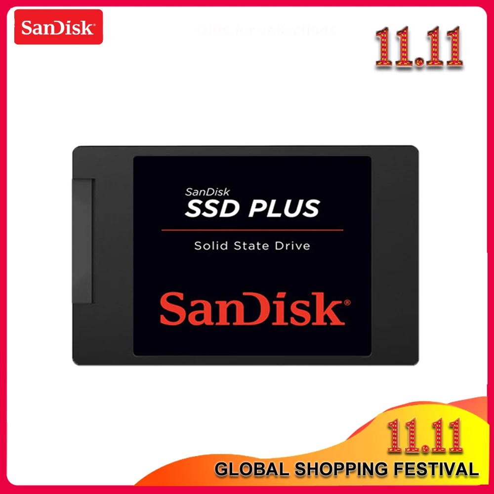 Внутренний твердотельный накопитель Sandisk SSD PLUS 240 ГБ SATA 3 2 5 дюйма жесткий диск HD