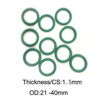 

100 PCS FKM Rubber O RING CS1.5mm x OD 21/22/23/24/25/26/27/28/29/30/31/32/33/34/35/36/37/38/39/40 Fluorine Rubber Ring Gaskets