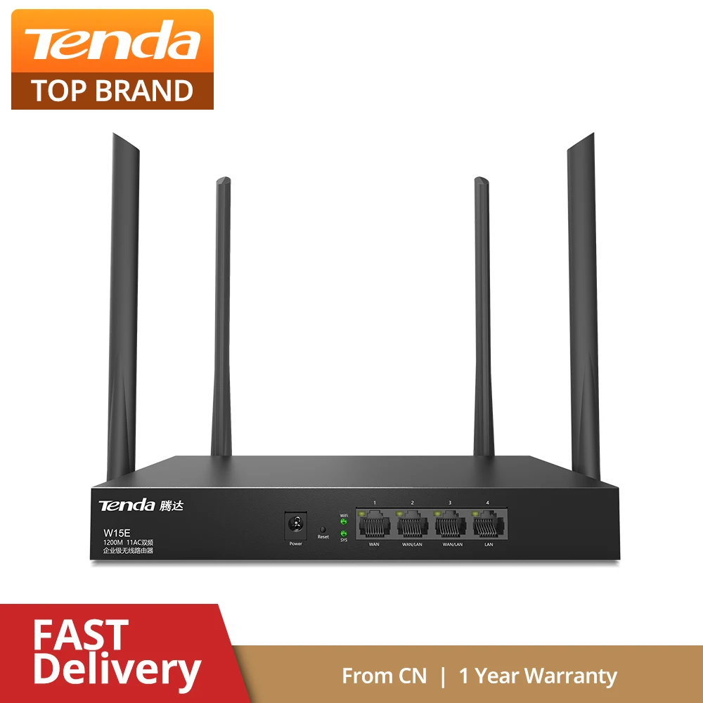 Tenda новый W15E Enterprise Беспроводной Wi-Fi роутер 2 4 ГГц/5 ГГц ретранслятор Qualcomm High чипсет
