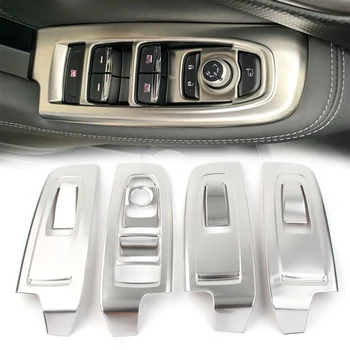 

Car Interior Window Switch Panel Decorative Cover Trim 4Pcs/Set For Subaru Forester 2019 2020 Stainless Steel