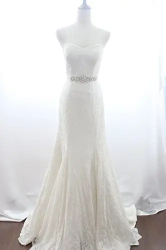 ShiDianYi серебряные стразы аппликация пояс невесты кристалл жемчуг ленты свадебная одежда подружки невесты платья 10PCS-RA207-C515
