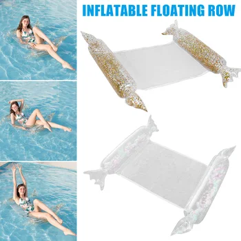 

Pool Floats Inflatable Multi-Purpose Inflatable Hammock Sequin Floating Bed Feather Inflatable Floating Row Adult Hammock Hogard