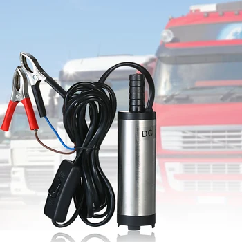 

DC12V/24V Stainless steel Auto Car Electric Submersible Pump Fuel Water Diesel Oil Barrel Pump 12L / Min Fuel Transfer Pump