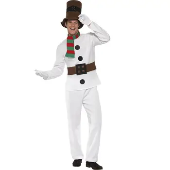 

Christmas Costumes For men Snowman Cospaly clothes Halloween Masquerade Deguisement Party Costumes Performance Parties Fancy hot