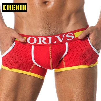 

2020 New Sexy Men Underwear Boxer Mesh Breathable Cueca Male Pantie 3D Pouch Design Underpants 3 Boxershorts OR114