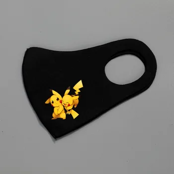 

1 Pc Pikachu Pokemon Go Mask Imitation Haze Mask Cosplay Unisex Breathable Mouth Respirator Washable Mask for Women Men