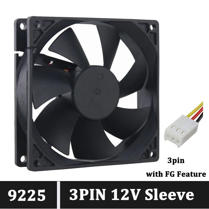 Кулер Gdstime для ПК кулер охлаждения ЦП 3 контакта 90 х90х25 мм 1 шт. 12 В|cooler fan|90mm fancpu cooling