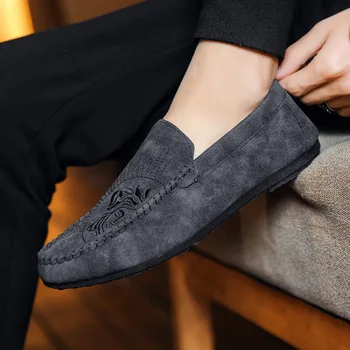 

Men Casual Shoes Fashion Men Shoes Leather Men Loafers Moccasins Slip On Men's Flats Male Driving Shoes