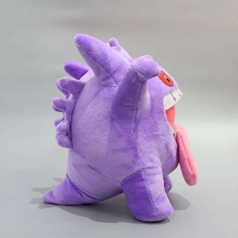 new 25cm Plush mischief Gengar Tongue out Pillow stereoscopic pet doll good quality soft Halloween birthday christmas gift kid