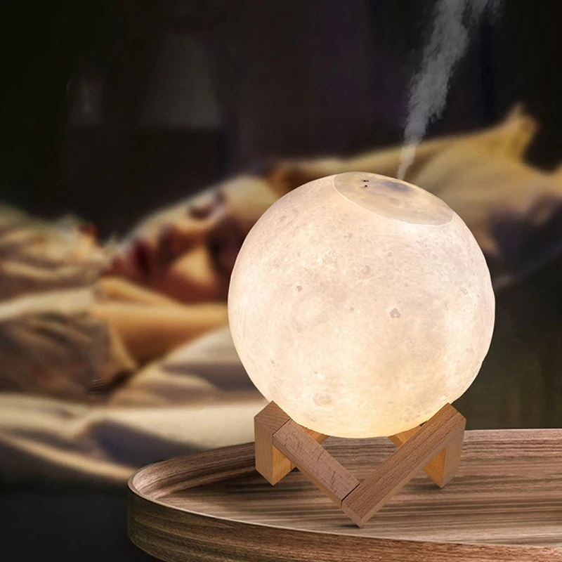 

Air Humidifier Aroma Diffuser 3D Moon Lamp light Air USB Humidifier Full Moon Lamp Night Light Night Cool Mist Purifier For Offi