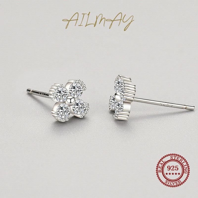 I05 Orecchini Stella Argento Sterling 925 Gehämmtert