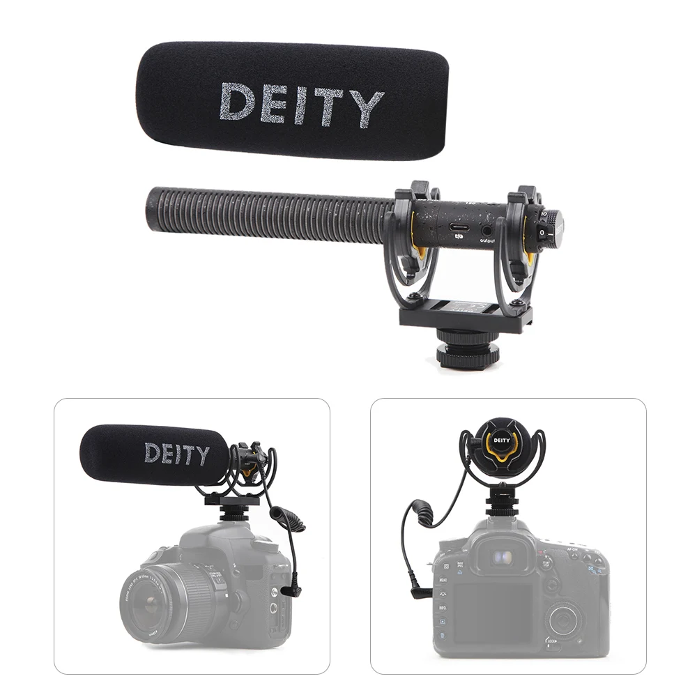 DEITY V-Mic D3 Pro, конденсаторный микрофон для камеры, видео микрофон, микрофон, супер-кардиоидный направленный 3,5 мм TRRS для Canon/sony/Nikon DSLR DV