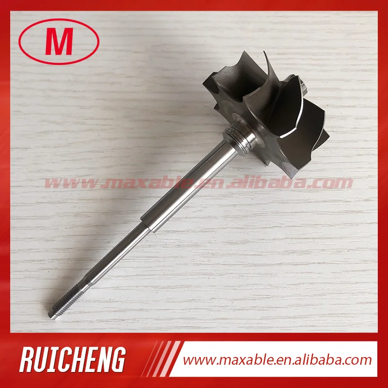 K16 49/55mm 9 blades journal bearing turbo wheel/turbine shaft&wheel