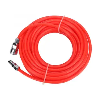 

Pneumatic Hose 5*8mm Flexible Air Compressor Hose with Male/Female Quick Connector 15M Red flexible tubes