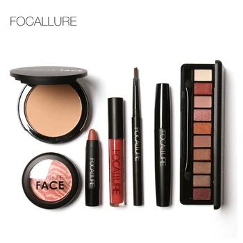

FOCALLURE 7Pcs Daily Use Cosmetics Makeup Sets Make Up Cosmetics Gift Set Tool Kit Makeup Gift inventory clearance
