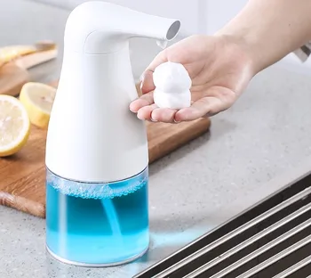 

Popular Plastic Automatic Liquid Soap Dispenser Smart Sensor Touchless Hand Pump Shampoo Lotion Containers Cleanser BottleLFB274