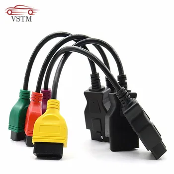 

4PCS/lot for fiatecuscan OBD2 Connector Diagnostic Cable For Fiat ECU Scan MultiECUScan Cable for Fiat