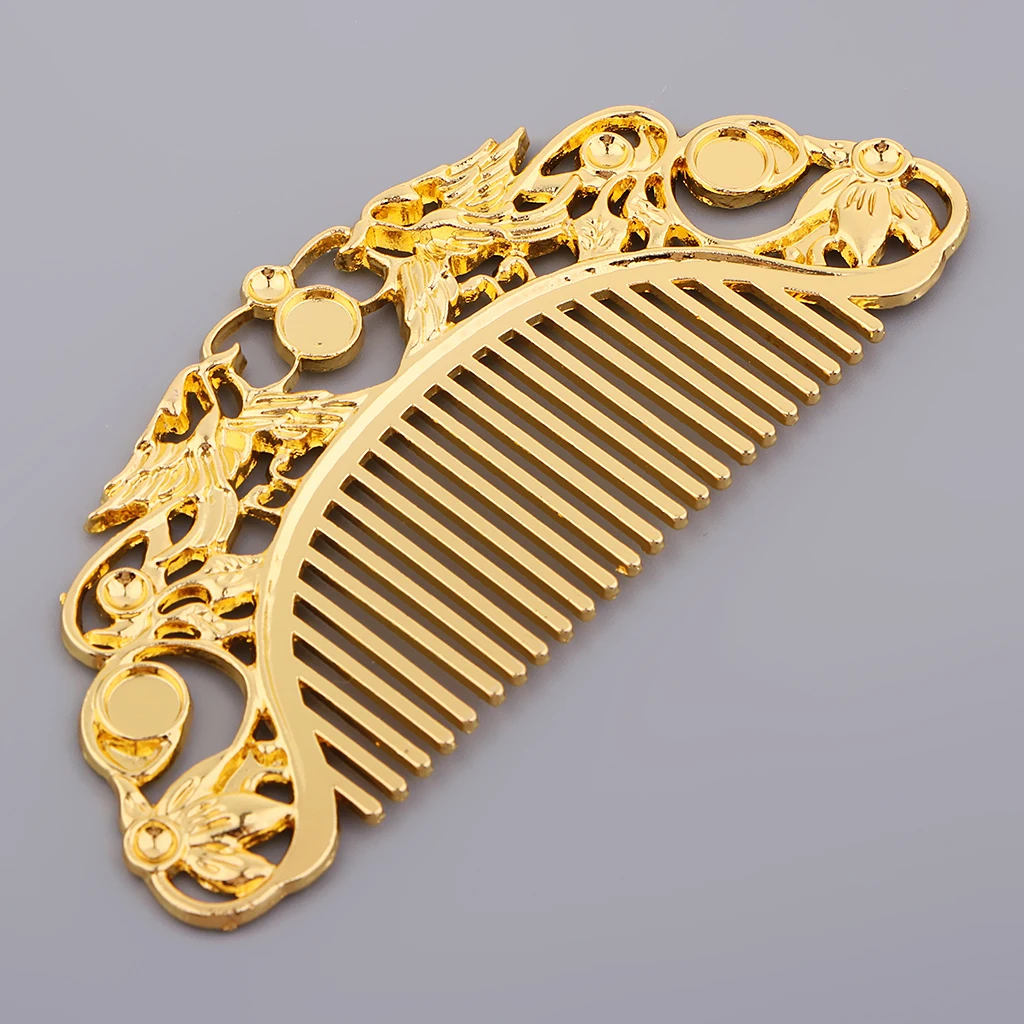 silver color Golden Color Round Cabochon Bezels Blank Hair Side Comb Cabochon Clip Hair Pin Clip Barrette Blanks Hairpin Findings