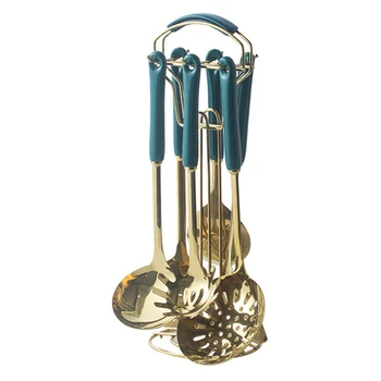 

7pcs Cake Shovels Handheld Stainless Steel Home Plain Spatula Food Kitchen Cooking Utensil Set Party Soup Spoon Dining Room